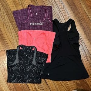 lot / bundle lululemon tanks (4)